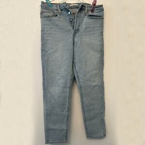 Levi’s Wedgie Straight Jeans Women’s Light Wash Button Fly High Rise Denim Pants